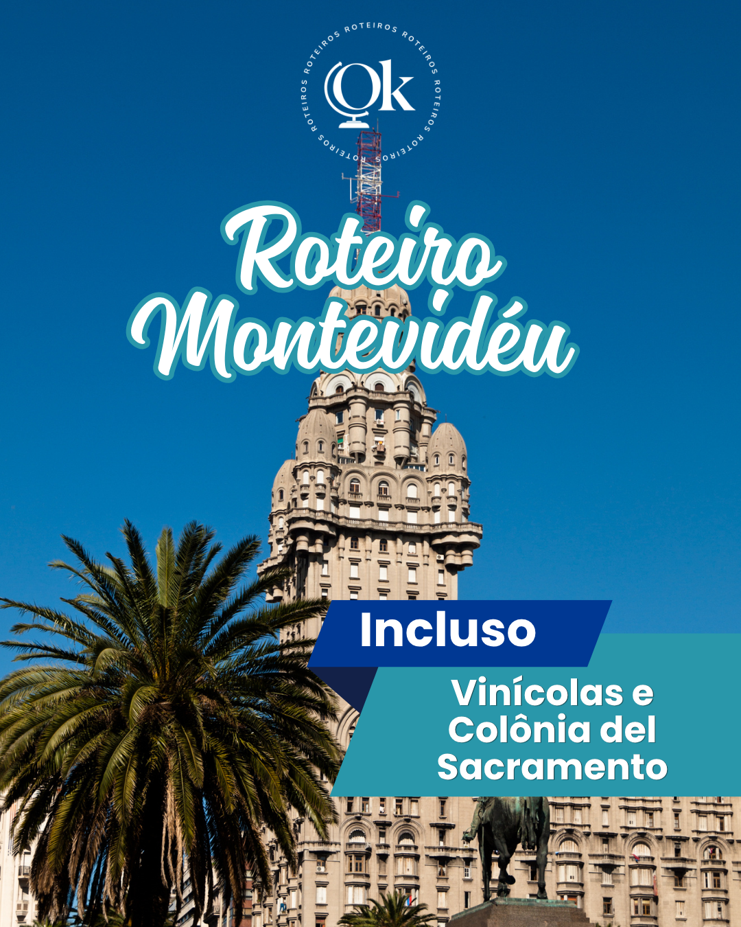 Roteiro com MAPA para Montevidéu