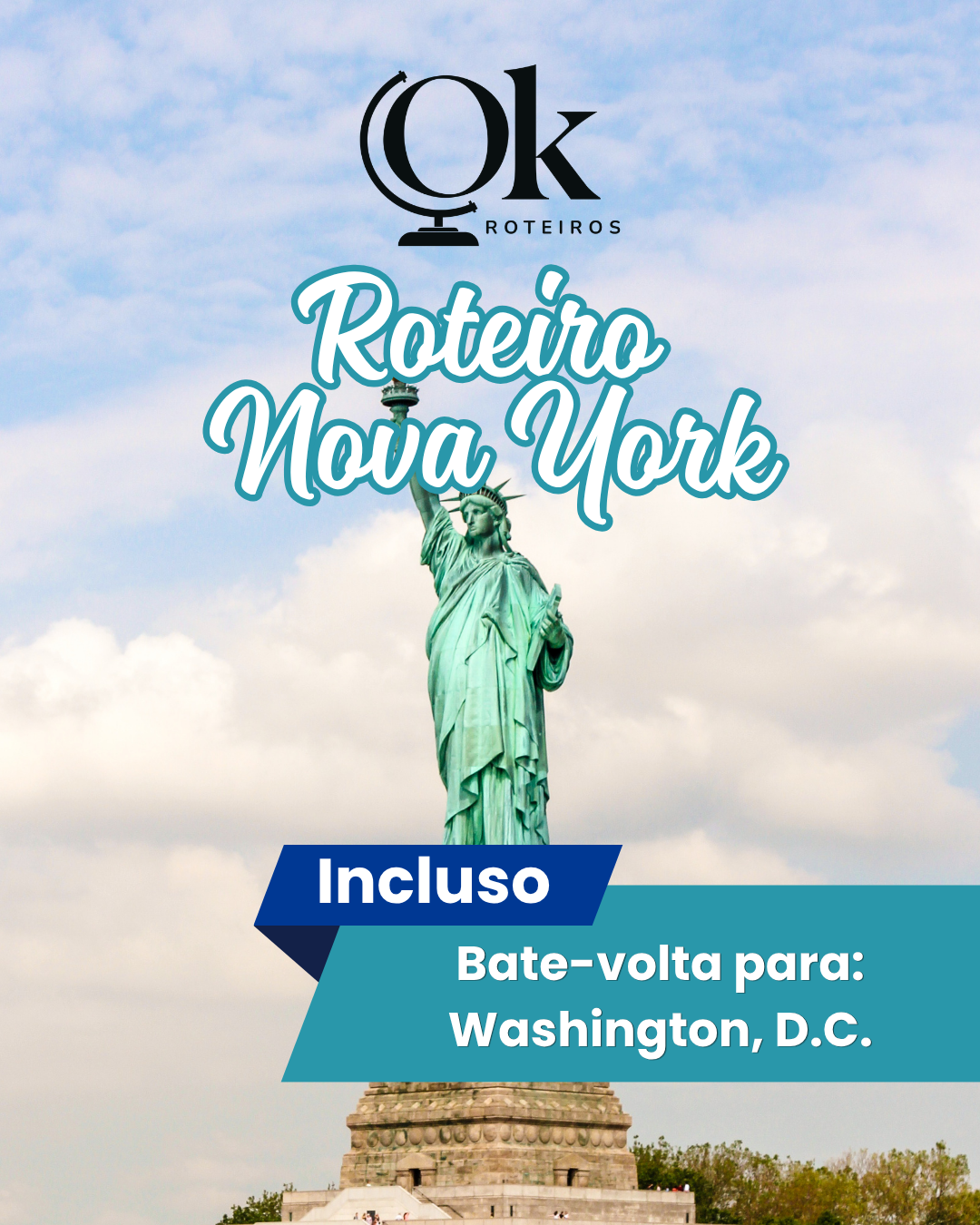 Roteiro com MAPA para Nova York