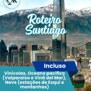 Roteiro com MAPA para Santiago