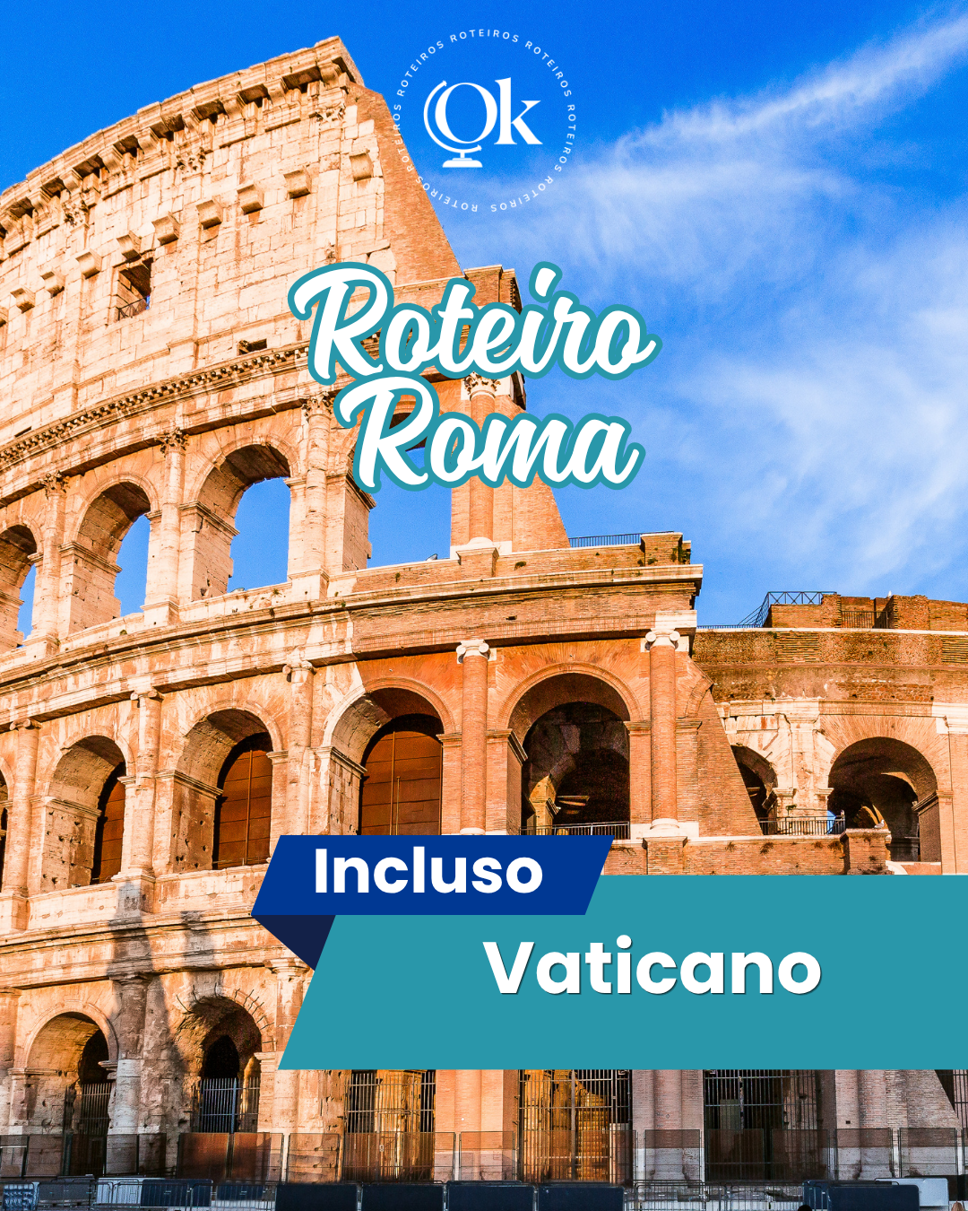 Roteiro com MAPA para Roma